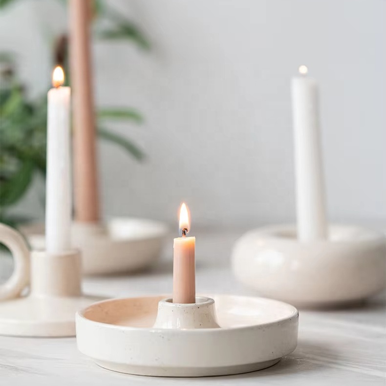 K&B Custom Ceramic Candle Holder Wedding Decoration Candle Holder with Lanterns Holder for Candle