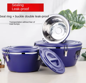 15/26/36/L Lớn Vòng Thép Không Gỉ Lưu Trữ Nồi Tối Giản Cách Nhiệt Xô Đá Cho Thực Phẩm Ấm Áp Bảo Quản Cho Nhà Bếp Sử Dụng - Product Image 5