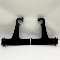 Accessoires de tringle à rideaux en alliage d'aluminium non perforé, durables, style campagnard français, sans perforation, couleur et taille personnalisables