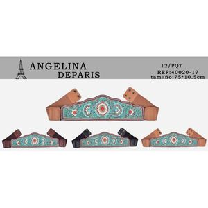 Cintura Ricamata Angelina Deparis 75x10.5cm, Cintura Decorativa in Tessuto - Product Image 3