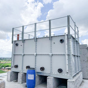 Tanque de Agua Reforzado de Fibra de Vidrio Industrial, Venta Directa de Fábrica, Tanque de Agua de Alta Resistencia - Product Image 4