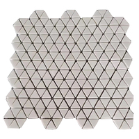 Offre Spéciale décoratif triangle mur dosseret carreaux cuisine pierre marbre mosaïque
