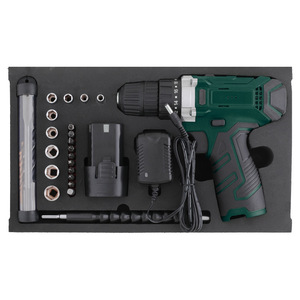 Electric Drill 12V Lithium Battery 50Nm <b>Torque</b> 20mm Drilling Diameter Rechargeable With 24 Accessories <b>Set</b> - Product Image 2