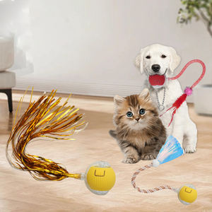 Fabrika doğrudan satış Pet oyuncaklar tüy kuyruk topu akıllı otomatik interaktif köpek topu oyuncak elektrik Speedy kuyruk kedi oyuncak top - Product Image 2