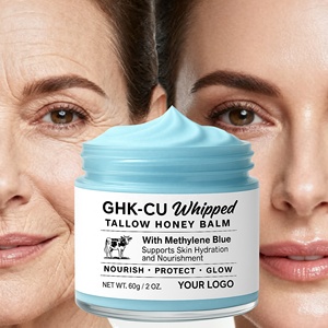 <span class=keywords><strong>ครีม</strong></span>บำรุงผิวหน้า OEM GHK-CU คอปเปอร์เปปไทด์ วิปป์ทอลโลว์ ฮันนี่บาล์ม สูตรที่ได้รับการพิสูจน์ทางวิทยาศาสตร์เพื่อการฟื้นฟูผิวอย่างยาวนาน - Product Image 2