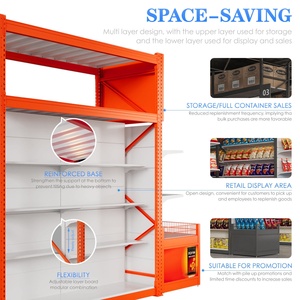 Warehouse Club Supermarket <b>Shelves</b> Rack Gondola Shelving for Store Shop <b>Display</b> Promotional Heavy Duty Rack <b>Shelf</b> for Store - Product Image 3