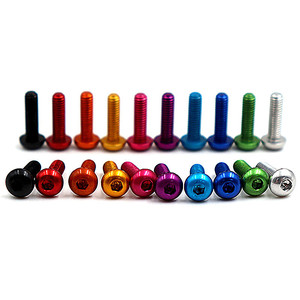 Viti a <span class=keywords><strong>testa</strong></span> <span class=keywords><strong>tonda</strong></span> M5 x 16mm con esagono incassato (Allen) in lega di alluminio 7075 6061 6063 per case PC fai da te M2 M2.5 M3 M4 M5 M6 - Product Image 4