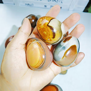 Huevos de <span class=keywords><strong>Jaspe</strong></span> Policromado Natural al por Mayor, Piedras Curativas de Cristal, Huevo Yoni para Decoración del Hogar - Product Image 6