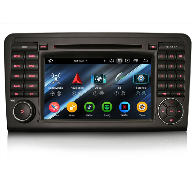 Erisin ES6583L Android 16 Octa-Core Split Screen Built-in GPS Car Stereo with DSP and TV for Mercedes-Benz ML-Class W164 CarPlay