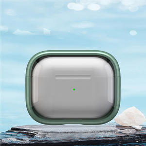 Funda de goma suave Simple de negocios de plástico transparente para <span class=keywords><strong>Air</strong></span> Pods <span class=keywords><strong>Pro</strong></span> Generation con funda de soporte para <span class=keywords><strong>Air</strong></span> Pods <span class=keywords><strong>Pro</strong></span> 2nd - Product Image 1