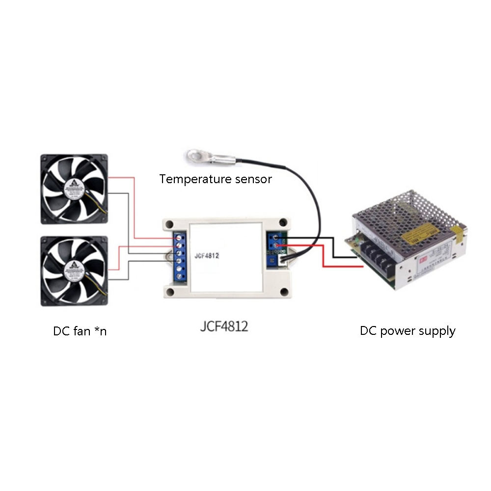 Taidacent DC 12V/24V 2/3/4线脉宽调制电脑中央处理器风扇温度控制器恒温器风扇速度温度控制调速器| Alibaba.com