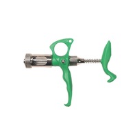 Seringue vétérinaire réglable Duomu 5ML à double ou simple aiguille, injecteur continu de vaccin contre la variole pour poulets, en plastique et acier inoxydable