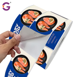 Étiquettes personnalisées en <span class=keywords><strong>vinyle</strong></span> imperméable pour la viande et les fruits de mer frais, autocollants personnalisés avec logo pour le saumon et le thon dans les armoires réfrigérées - Product Image 3