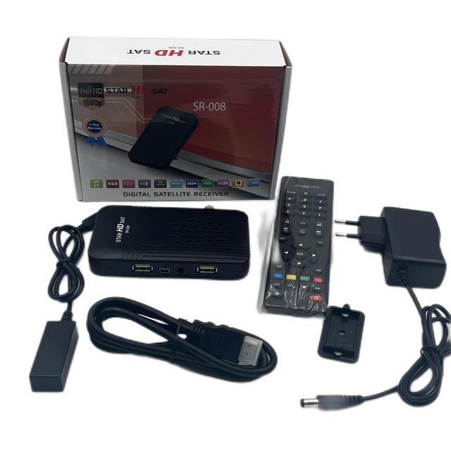 Dvb-s2 Mini Settop TV Boxes Support iptv Iks HD H.265/H.264 Satellite signal Receivers Support Biss, Patch, Ccam, Newccam