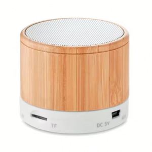 Altavoz de Madera Ecológico 2024, Mini Altavoz Inalámbrico con Puerto TF, Altavoces Portátiles Personalizados con Manos Libres - Product Image 3