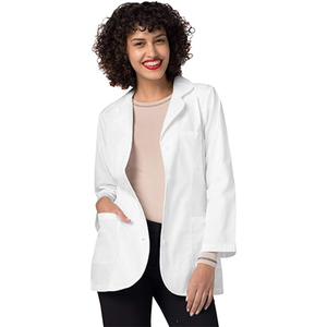 अस्पताल फार्मेसी प्रयोगशाला के लिए उच्च गुणवत्ता वाले यूनिसेक्स व्हाइट लैब कोट वसंत/गिरने प्रत्यक्ष कारखाने के लिए मोटी चिकित्सक वर्दी - Product Image 1