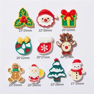 Cartoon Resin Weihnachts baum Santa Series Charms Mini Weihnachts dekor Zubehör Cabochons Flatback Weihnachts schleim Charms - Product Image 3