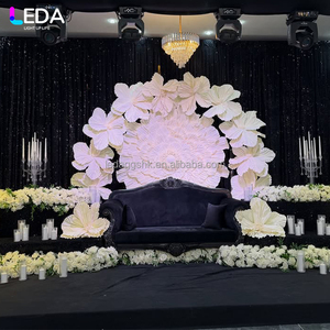 LEDA Wedding <b>Decoration</b> Supplies New Arrival Artificial White Large Paper Flower <b>Arch</b> Backdrop - Product Image 3