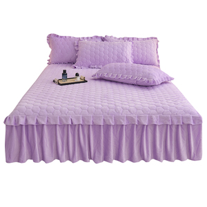 Vente en gros Ensembles <span class=keywords><strong>de</strong></span> draps housse <span class=keywords><strong>de</strong></span> <span class=keywords><strong>lit</strong></span> doux et respirant Couvre-matelas d'hiver protecteur <span class=keywords><strong>King</strong></span> <span class=keywords><strong>Size</strong></span> - Product Image 4