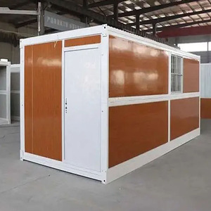 Casa Contenedor Plegable con Estructura de Acero Prefabricada en Fábrica China, Certificación CE, <span class=keywords><strong>Espacio</strong></span> de Vivienda <span class=keywords><strong>Temporal</strong></span> para Trabajadores en Obra - Product Image 1