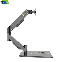 Soporte de Monitor de 17-32 Pulgadas de Venta Directa de Fábrica Kaloc, Brazo Único con Rotación de 360 Grados, Soporte Elevador de Acero Laminado en Frío Duradero, 70 Grados