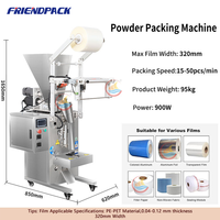 Machine d'emballage de sachets de poudre haute vitesse pour café en poudre 50g 100g 200g 300g et épices en poudre