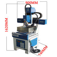 Traitement de l'acier bureau CNC routeur cadre en fonte 3030 4040 6060 2.2kw système de refroidissement par eau pierre métal bois fraisage CNC 4060