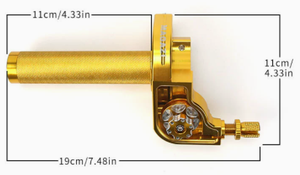 Puño de Acelerador Rápido para Motocicleta - Acelerador de Gran Recorrido de Aluminio con Cubierta Transparente - Product Image 4