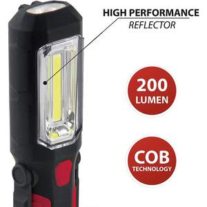 ไฟฉาย LED COB 3W Is404 Velamp พร้อมตะขอแม่เหล็กปรับได้ไฟทำงานแบบพกพา - Product Image 3