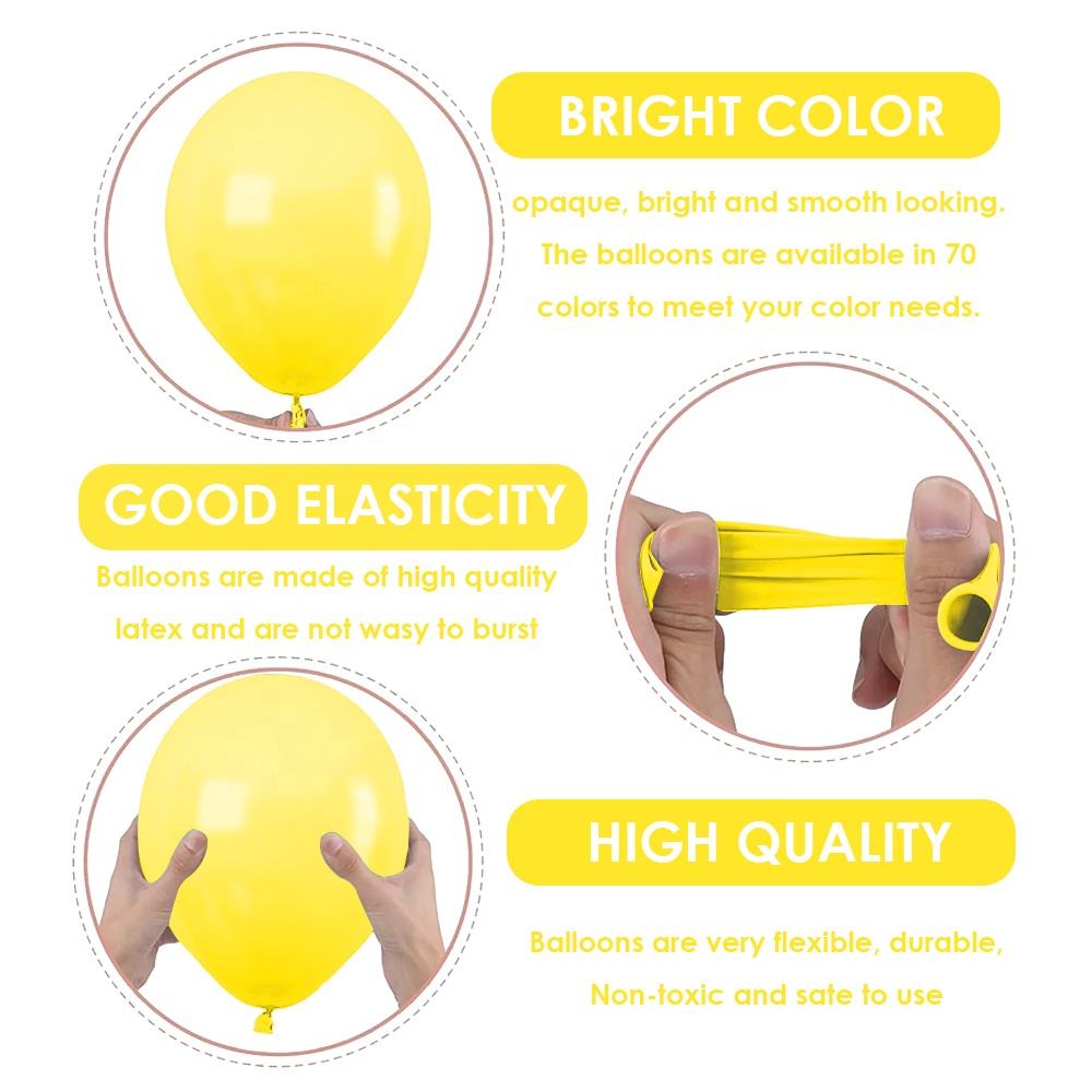 Wholesale Assorted Multicoloured Biodegradable Natural Latex Helium Balloons for Children Toys Party Decoration
