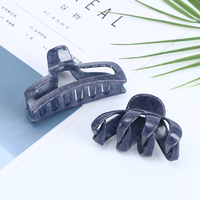 Pinces à cheveux marbrées en plastique PS Taimeng Fashion pour cheveux épais - Couleurs personnalisables et service OEM/ODM pour usage quotidien