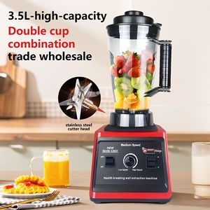 New Silver Crest Blender 3.5L High Capacity Double Cup Combination Health Breaking Wall Extraction Machine - Product Image 1