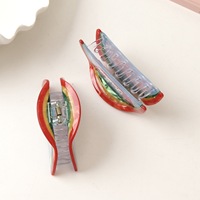 Yuxi – Pinces à cheveux personnalisées en acétate de cellulose écologique, 9 cm, moyennes, demi-cercle arc-en-ciel, pour femmes, usage quotidien