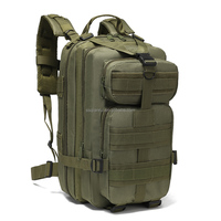 Sac à dos tactique vert imperméable pour l'extérieur, design Molle, idéal pour le camping et la randonnée, sac à dos en nylon camouflage – Grande Vente