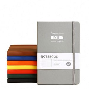 Personalized Eco-Friendly Business A5 Paper Journals-Classic Ruled Bandage Notebooks Silk Screen Printed <b>Work</b> College 200 Pages - Product Image 1