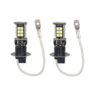 Luces antiniebla para coche H1 H3, faros de alta luminosidad (24 bombillas, 3030W), bombillas LED reacondicionadas y luces traseras - Product Image 2