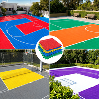 Kit de sol sportif extérieur antidérapant en plastique pour terrain de basketball, installation rapide, écologique, résistant à l'usure, épaisseur 1,6 mm
