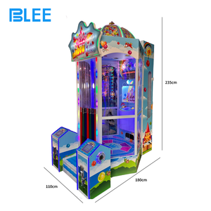 Máquina de Carnaval que Funciona con Monedas, <span class=keywords><strong>Castillo</strong></span> Arcoíris, Máquina de Lotería de Pelotas para Niños, Equipo de Máquina de Juegos de Arcade con Redención de Tickets - Product Image 4
