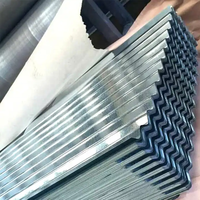 0.4mm à 0.7mm épaisseur 40g revêtement de zinc galvanisé feuilles de toiture en acier ondulé