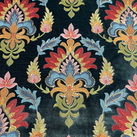 Tissu velours brodé de style marocain, usine professionnelle de luxe, plusieurs modèles pour canapé