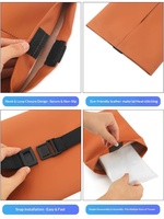 Boîte à mouchoirs en suède pour voiture, boîte à serviettes suspendue à la visière, support de mouchoirs pour siège arrière, accessoires intérieurs de voiture