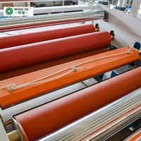 Laminateur automatique à colle froide Mingde durable et fiable pour film intelligent PDLC, verre, contreplaqué, MDF haute efficacité, laminage PUR