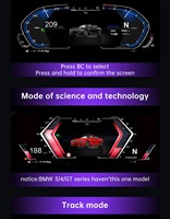 Speedometer Kokpit Virtual Digital LCD Penuh 12,3 Inci untuk BMW F30 F10 F25, Upgrade Dasbor Retrofit Mobil