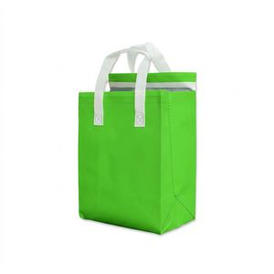 Sac d'emballage isotherme personnalisé en non-tissé laminé aluminium jetable avec poignée pour barbecue, utilisation froid/chaud - Product Image 1