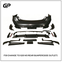 Kit de carrosserie de conversion facelift époustouflant avec pare-chocs PP et système d'échappement pour BMW F30, mise à niveau au look G80 M3