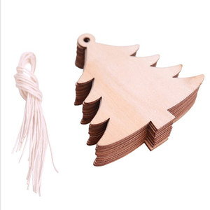 Wooden Christmas decorations, Christmas <b>tree</b> ornaments, home hangings, 10 pieces per pack - Product Image 4