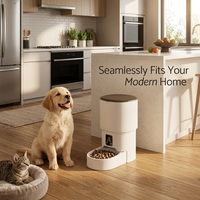 Fontaine à eau automatique intelligente pour animaux de compagnie, écologique, 2,8 L, avec capteur de mouvement sans fil, batterie rechargeable 3600 mAh, pour chats et chiens