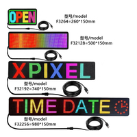 Panel LED Flexible para Ventana de Coche Gotus, USB 5V, Bluetooth, 7 Colores, Densidad de Píxeles P4, Patrón de Texto Programable, Control Remoto, Interior