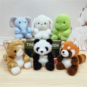 Juguete <span class=keywords><strong>de</strong></span> Peluche Suave y Adorable del Tamaño <span class=keywords><strong>de</strong></span> la Palma <span class=keywords><strong>de</strong></span> la Mano para Aliviar el Estrés, Pequeño Elefante, Panda, Mapache, Compañero <span class=keywords><strong>de</strong></span> Mesa, Juguete para Niños, Algodón PP, 0-24 Meses - Product Image 2