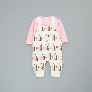 Ropa para Bebés Recién Nacidos al por Mayor, Monos con Tirantes para Niñas Pequeñas, Impresión Personalizada - Product Image 3